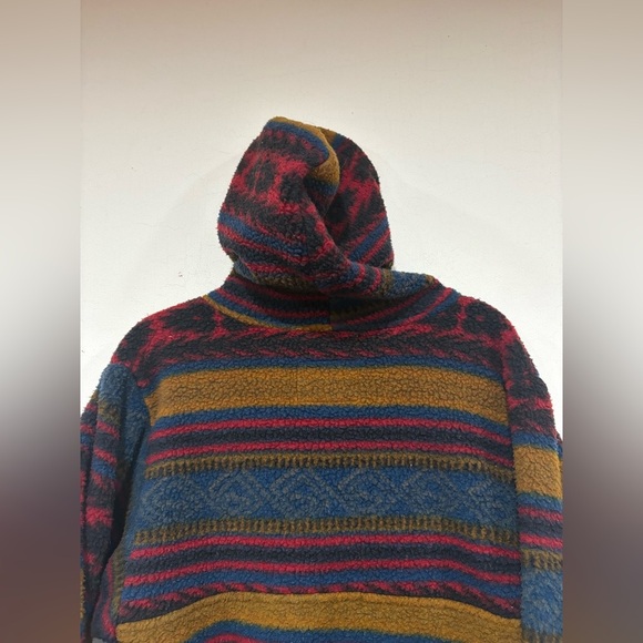 Vintage Kenyon Polartec Hooded Sweater Small Fleece Aztec Made in USA Synchilla - Picture 7 of 9